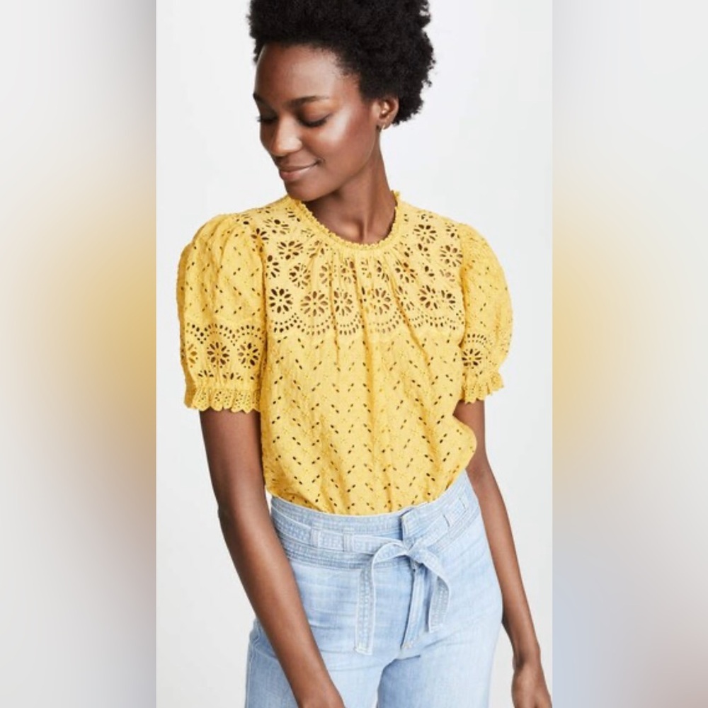 Ulla Johnson Desi top in Yellow. Size 2 or small.